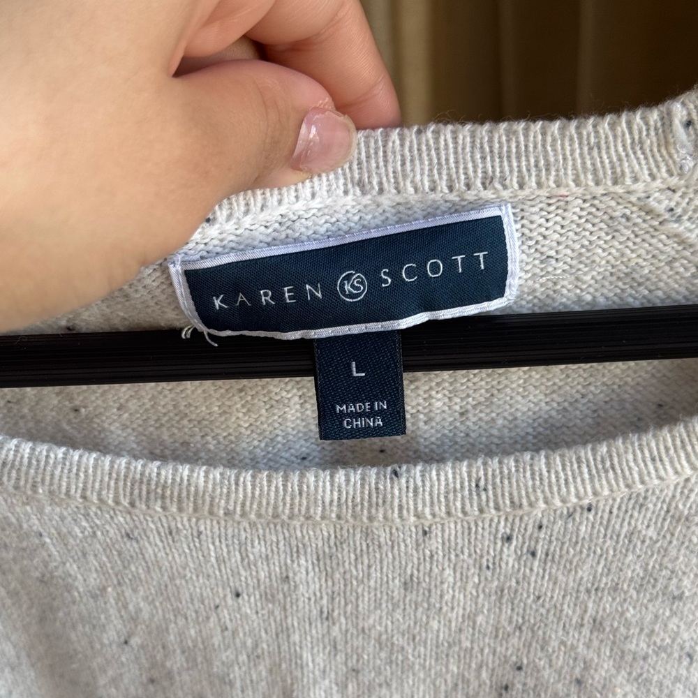 Karen Scott Curved Hem Sweater | Large - Picture 2 of 7